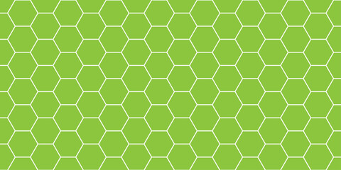 Fototapeta premium Green honeycomb pattern with white lines a repeating geometric background texture for design high quality professional detailed modern elegant stylish clean crisp