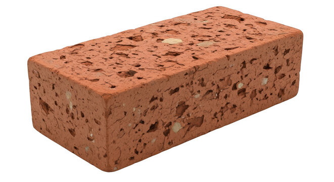 Red brick with black spots