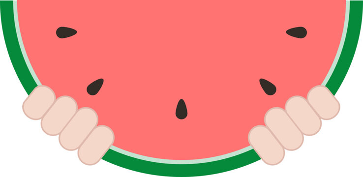 과일 수박 조각 아이콘