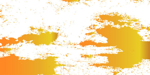 Obraz premium Abstract orange and yellow paint splatter texture with a white background artistic brushstroke effect high quality professional detailed modern elegant stylish clean