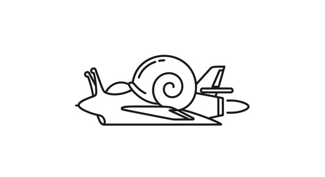 Snail Jet Airplane Hybrid: Speed and Slowness Contrast