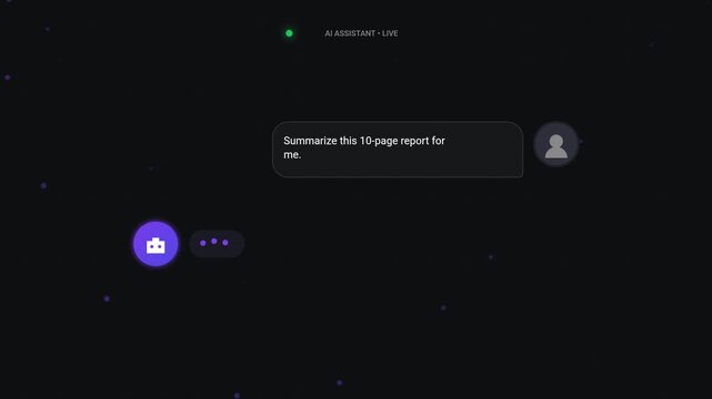 AI Powered Chatbot Generating Content and Summaries Live