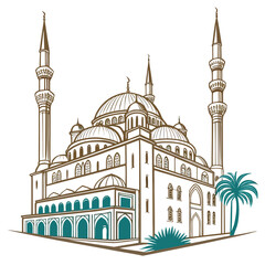 Fototapeta premium Futuristic Islamic Geometric Energy Luxury Vector