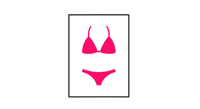 Vibrant Pink Bikini Set Icon