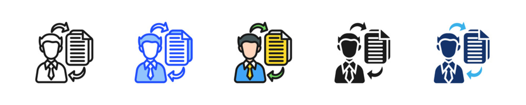 Onboarding Flow Icon Collection With Multiple Styles