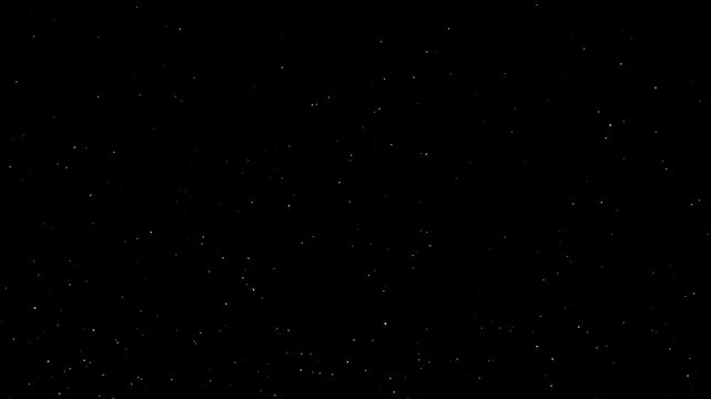 Real dust particles floating on black background.loop