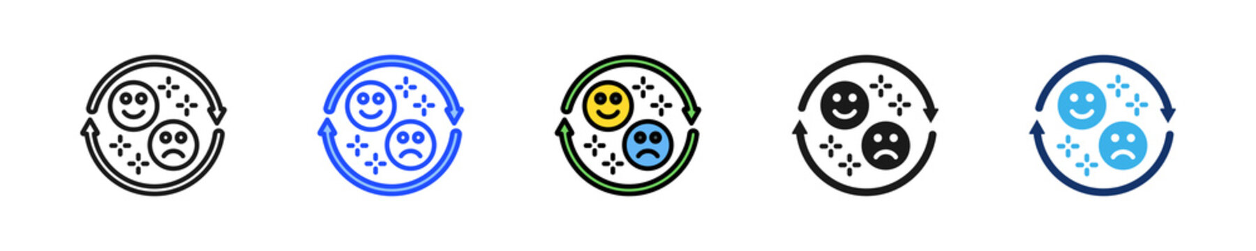 Feedback Loop Icon Collection With Multiple Styles
