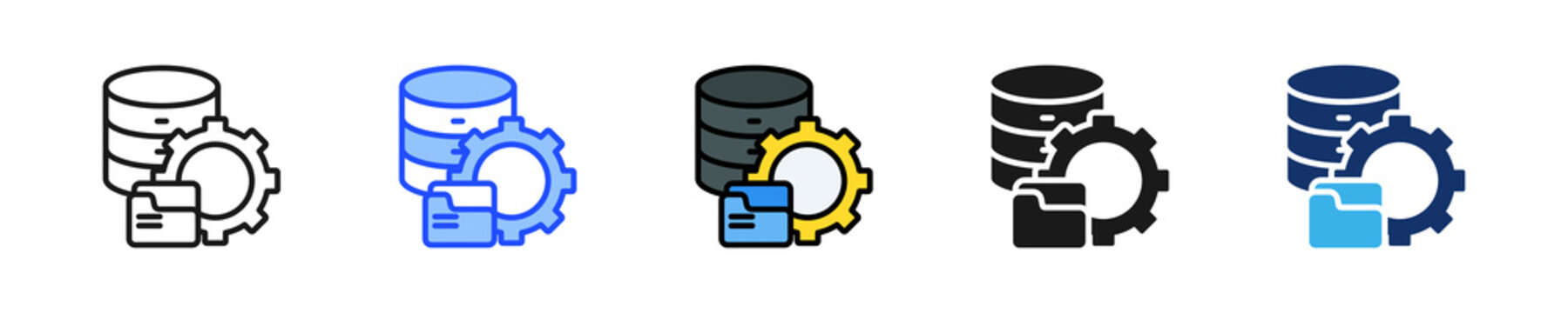 Material Master Icon Collection With Multiple Styles