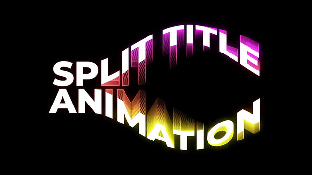 Split Title Animation