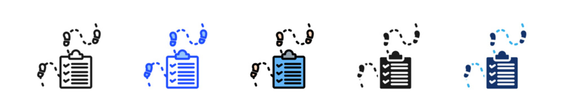 Gemba Walk Icon Collection With Multiple Styles