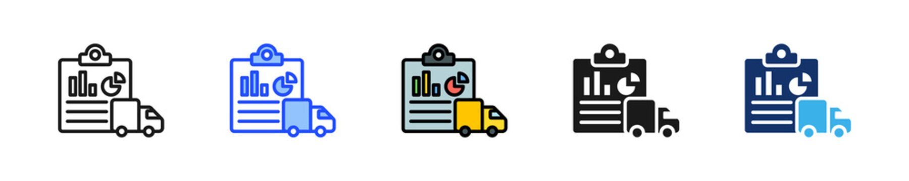 Supplier Audit Icon Collection With Multiple Styles