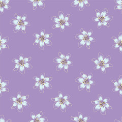 Fototapeta premium Seamless Floral pattern vector illustration