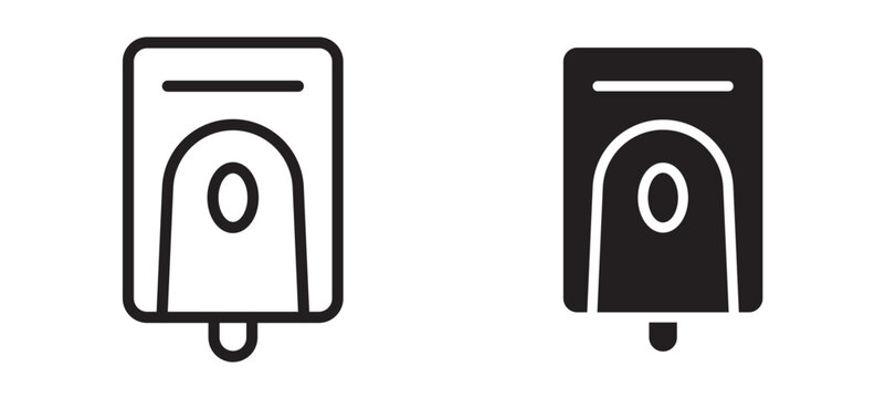 Electrical soap box icon In Flat and stroke Style Vector For App, UI, Websites. Black Vector Illustration.