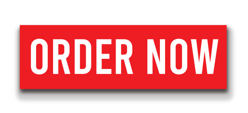 Order Now Red CTA Button Flat UI E-commerce Purchase Action Sales Conversion Web Interface Vector Icon