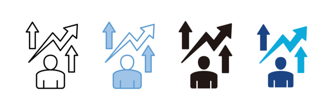 Self Improvement Icon Set Multiple Style Collection