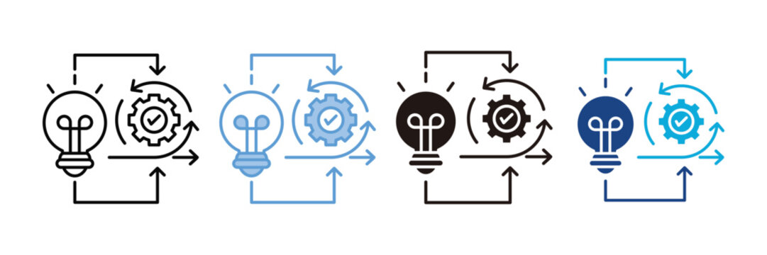 Practice  Icon Set Multiple Style Collection