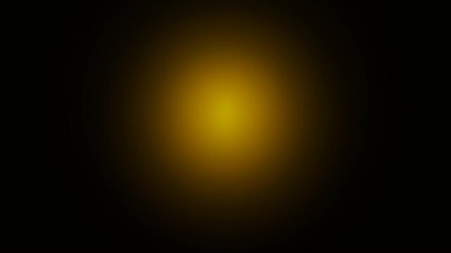 This abstract motion background features a central, glowing yellow light source that pulses and expands against a dark, gradient backdrop, creating a dynamic effect.