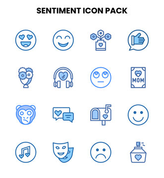 Sentiment Two Colour Scalable Icons Pack