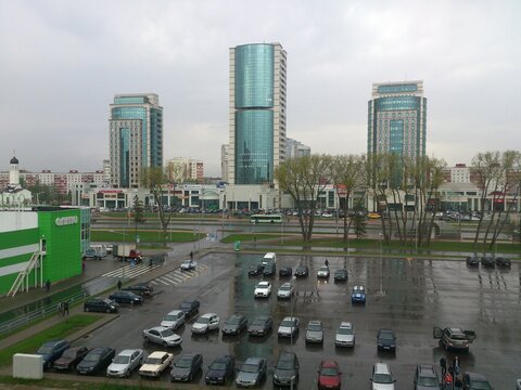 Titan business center on Dzerzhinsky avenue in Minsk, Belarus, 2015 