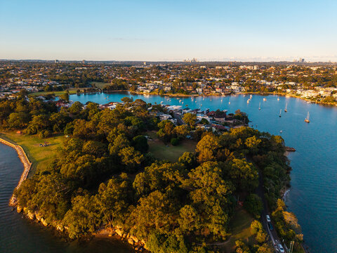 Aerial view around Putney area, Sydney, Australia.
