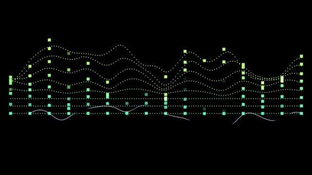 music equalizer background motion video. music notes background motion. wave line background 