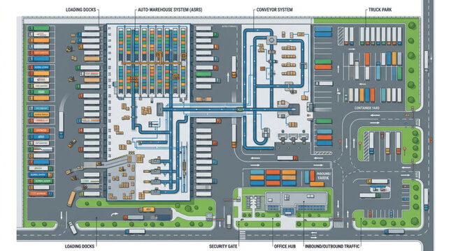 Detailed map of shopping center layout.