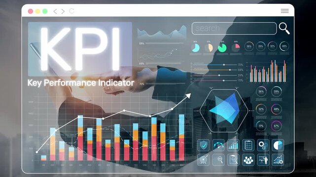 Innovative Business Analysis with Key Performance Indicators Displayed on Digital Dashboard for Enhanced Decision Making and Strategic Insights Sigmoid