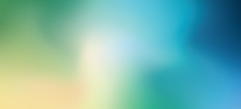 Beautiful Flowing Summer Color Abstract Background. Sky blue and cream gradient mesh background. Refreshing abstraction artwork. Vector