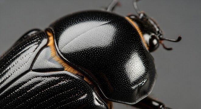 Close up view of beetle