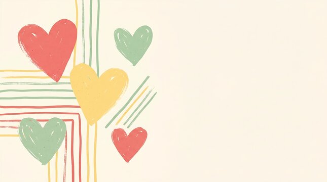 Abstract Juneteenth Heart Background
