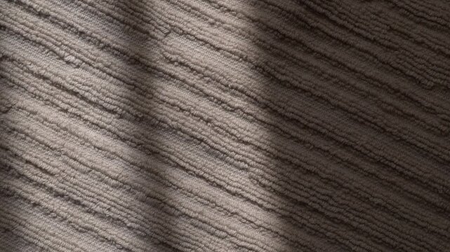 Soft brown or Mocha Mousse color cotton towel backdrop, fabric background. Terry cloth bath or beach towels. Macro. Slow motion. Towel in brown, beige or Mocha Mousse colors