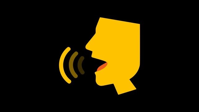 voice recognition technology speech control animation HD 4K