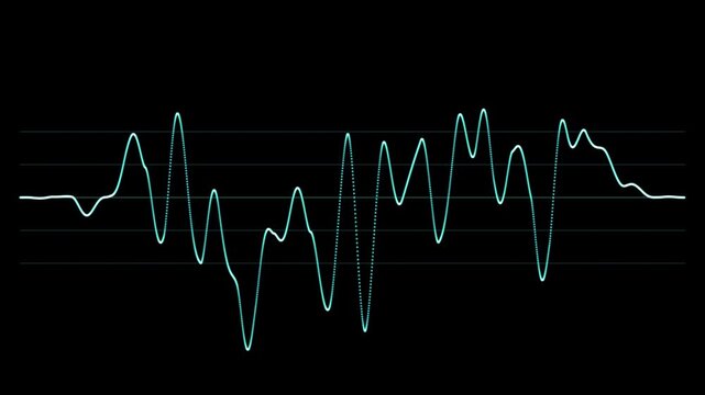 heartbeat on monitor motion video. wave line motion video background