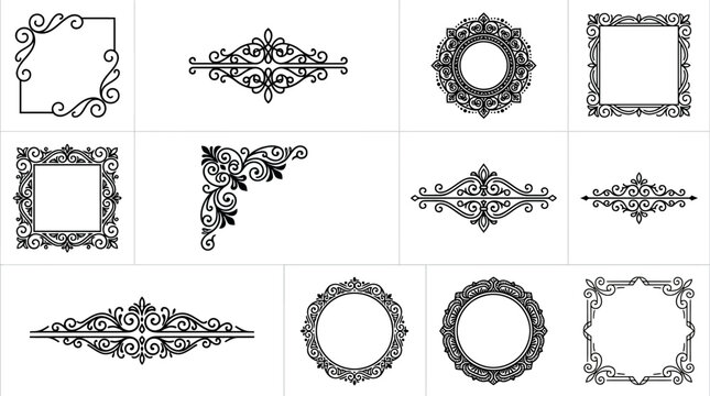 Elegant Black Rose Floral Ornament Vector Design