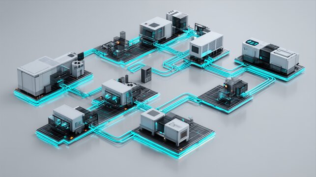Cloud Infrastructure Network with Distributed Computing Systems, Enterprise Data Processing Architecture and Connected Digital Technology Platforms for AI and Edge Computing