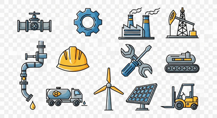 Industrial Construction Tools and Equipment. © angga