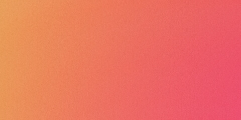 Fototapeta premium Warm orange to pink gradient background with subtle noise texture, smooth color transition, vibrant and inviting atmosphere for design projects.