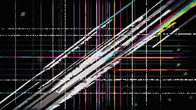 Pixel Sort Glitch Loop Background