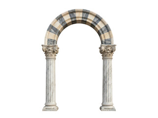 Obraz premium Ancient Stone Archway with Decorative Columns