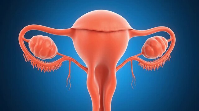 4K Medical Animation of Female Reproductive Anatomy