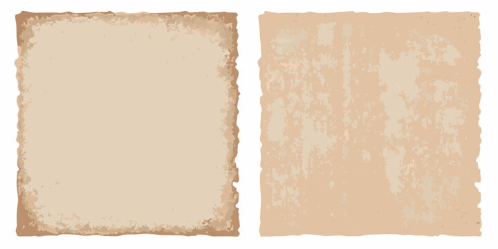 aged paper textures two vertical vintage parchment backgrounds