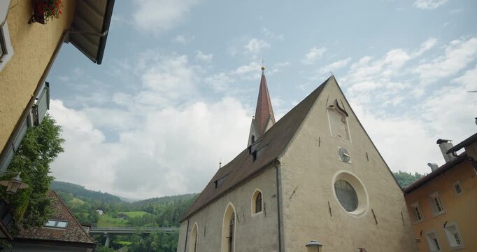Saint Andrea Church in Chiusa, South Tyrol, Italy