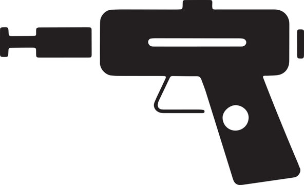 Submachine gun 1 icon in a minimalist flat vector style for digital UI design
