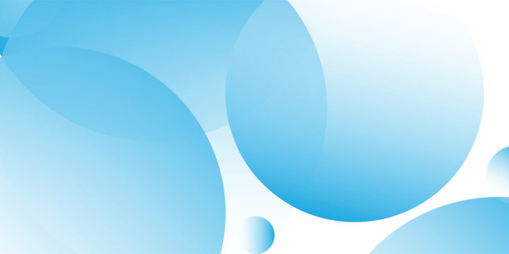 Vector gradient minimalist banner background pastel colorful blue and white gradations circle effect style geometric with crisp geometric circles