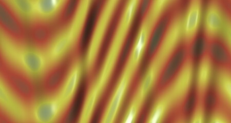 Fototapeta premium Reflective liquid metal surface with rainbow waves