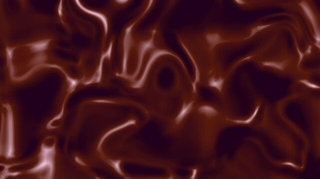 Realistic 3D Milk Chocolate Texture Background. Brown Chocolate Surface Animation