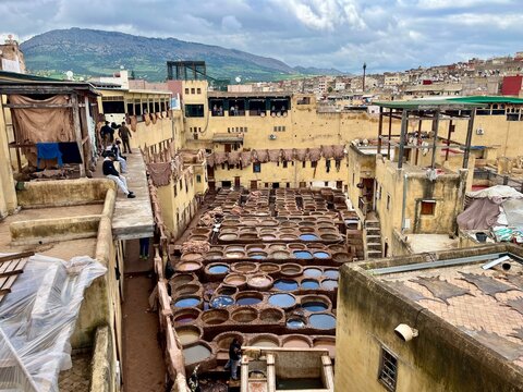 Tannerie &agrave; F&egrave;s &ndash; artisanat traditionnel et savoir-faire marocain
