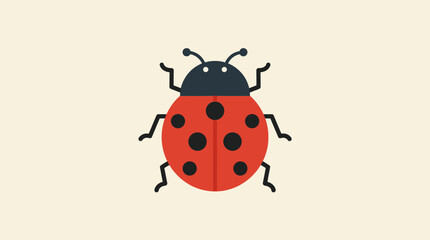 A ladybug with black spots. © Ira Project
