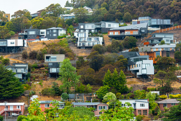 Fototapeta premium Residential Houses in Hobart - Australia