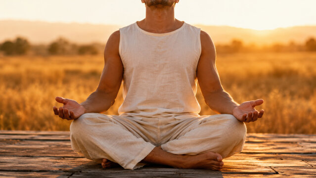 Meditation practice in nature promotes somatic healing and inner peace, enhancing mindfulness and connection to environment